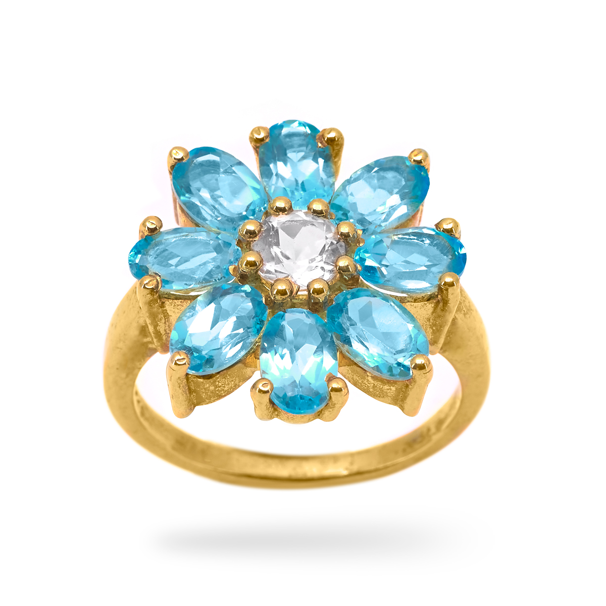 Silver Ring topaze Ariana